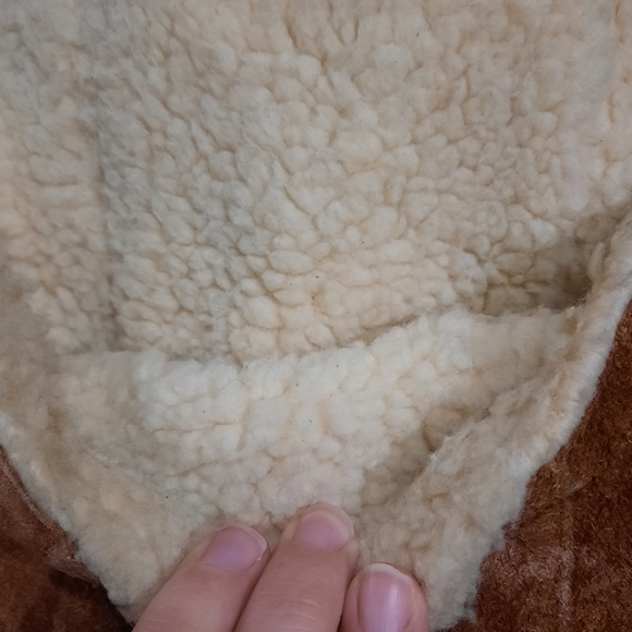 ~{Montgomery Ward}~ Vintage sherpa lined suede leather jacket. - Picture 10 of 13
